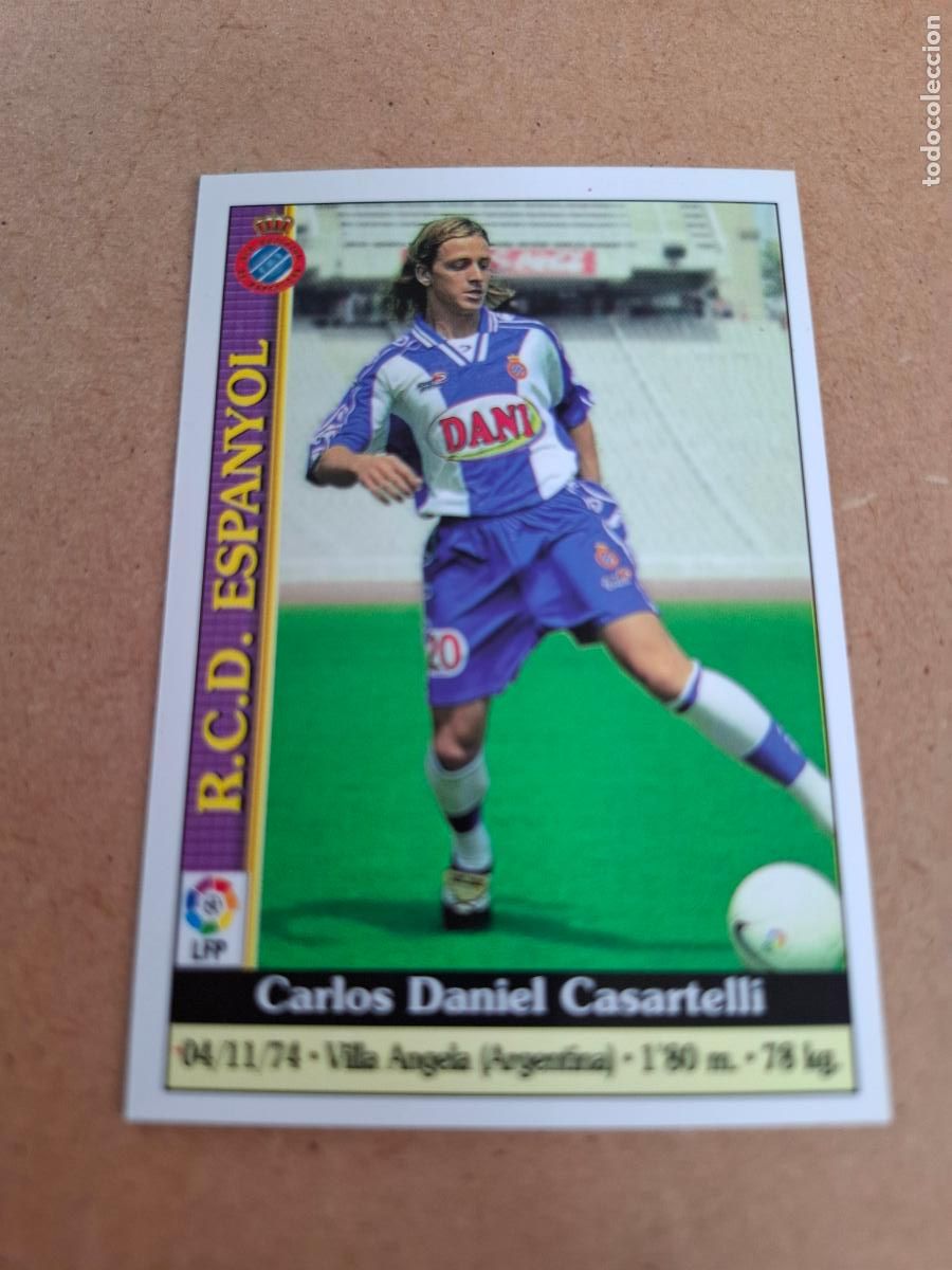 Coleccionismo cromos antiguos: MUNDICROMO 1999 2000 99 00 - 519 CASARTELLI - RCD. ESPANYOL