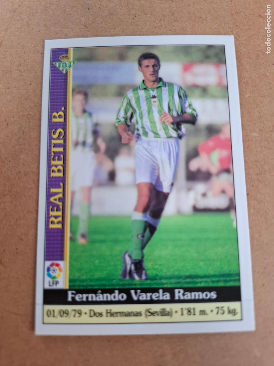 Coleccionismo cromos antiguos: MUNDICROMO 1999 2000 99 00 - 530 VARELA - REAL BETIS