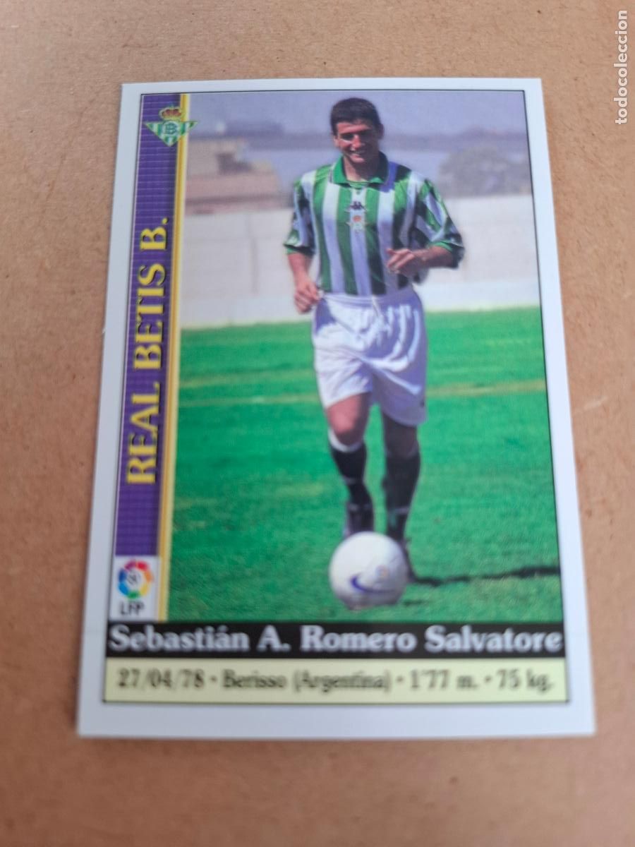 Coleccionismo cromos antiguos: MUNDICROMO 1999 2000 99 00 - 538 ROMERO - REAL BETIS