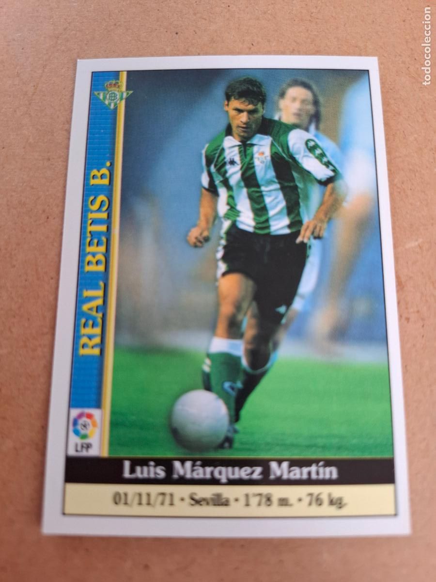Coleccionismo cromos antiguos: MUNDICROMO 1999 2000 99 00 - 543 M&Aacute;RQUEZ - REAL BETIS