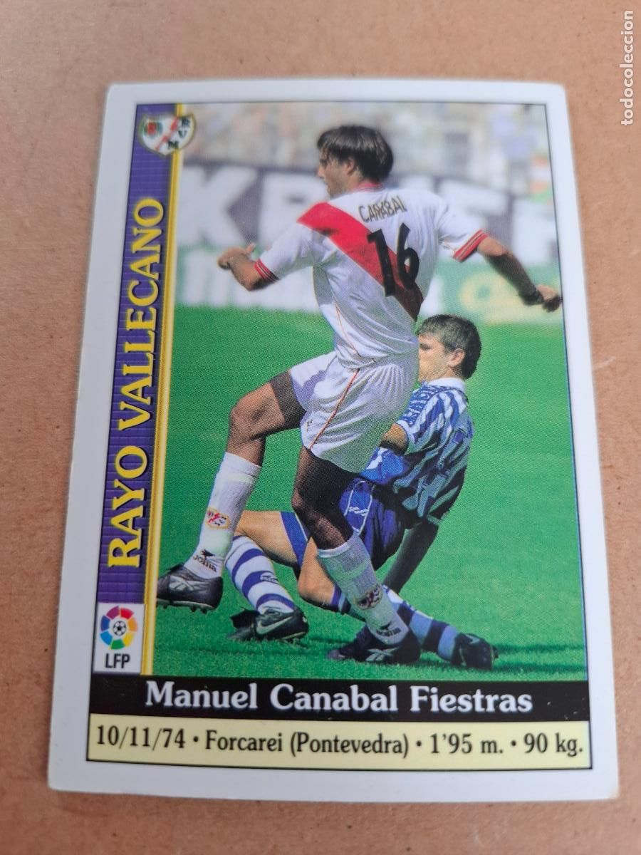 Coleccionismo cromos antiguos: MUNDICROMO 1999 2000 99 00 - 545 CANABAL - RAYO VALLECANO