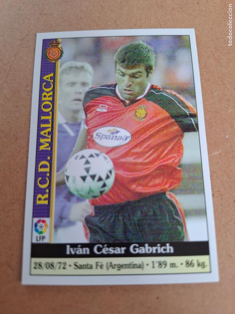 Coleccionismo cromos antiguos: MUNDICROMO 1999 2000 99 00 - 549 GABRICH - RCD. MALLORCA