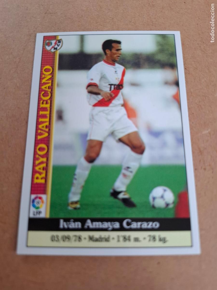 Coleccionismo cromos antiguos: MUNDICROMO 1999 2000 99 00 - 558 AMAYA - RAYO VALLECANO