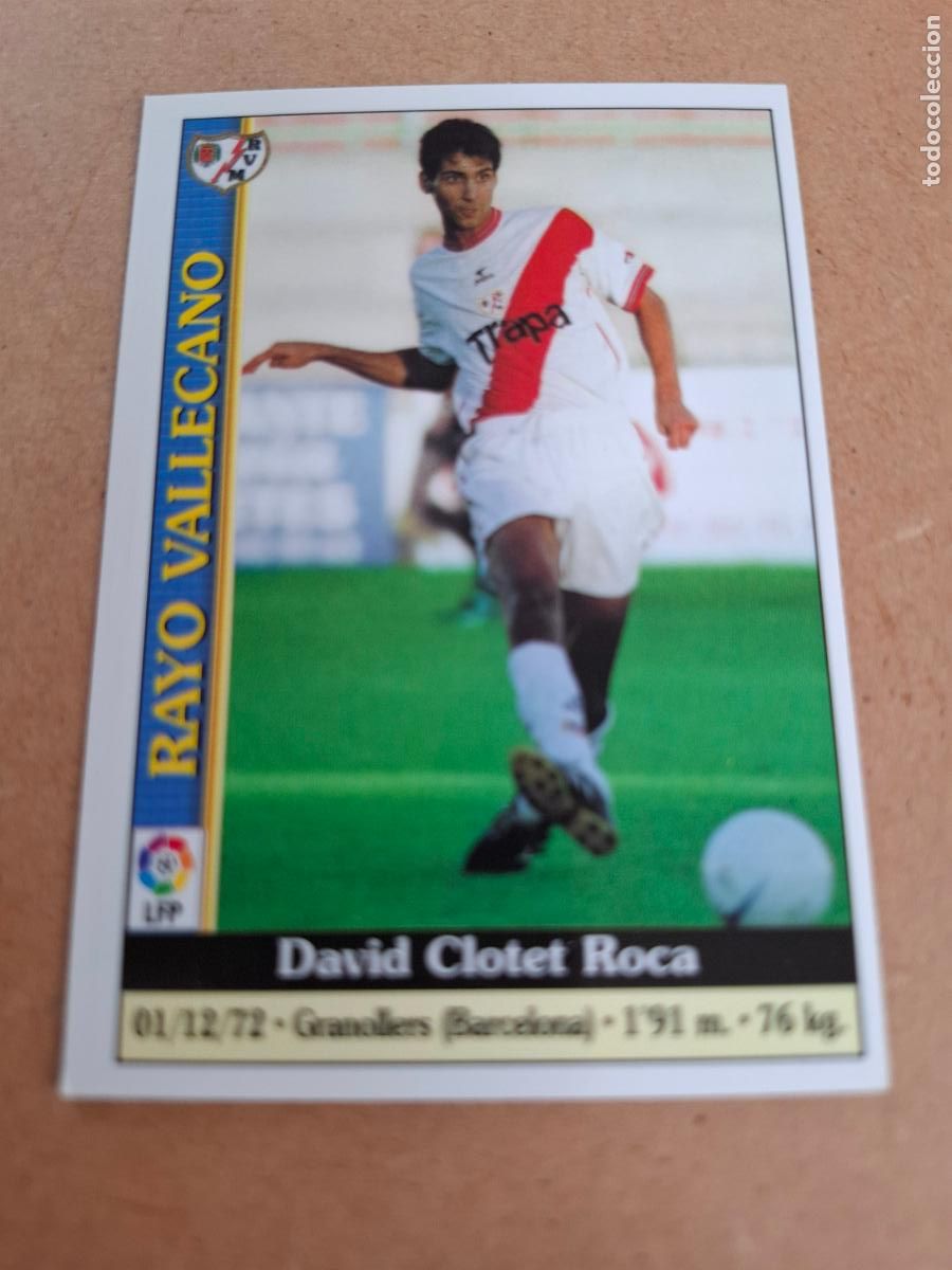 Coleccionismo cromos antiguos: MUNDICROMO 1999 2000 99 00 - 559 CLOTET - RAYO VALLECANO