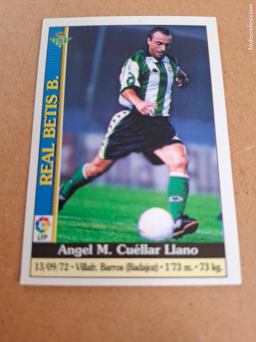 Coleccionismo cromos antiguos: MUNDICROMO 1999 2000 99 00 - 563 CU&Eacute;LLAR - REAL BETIS