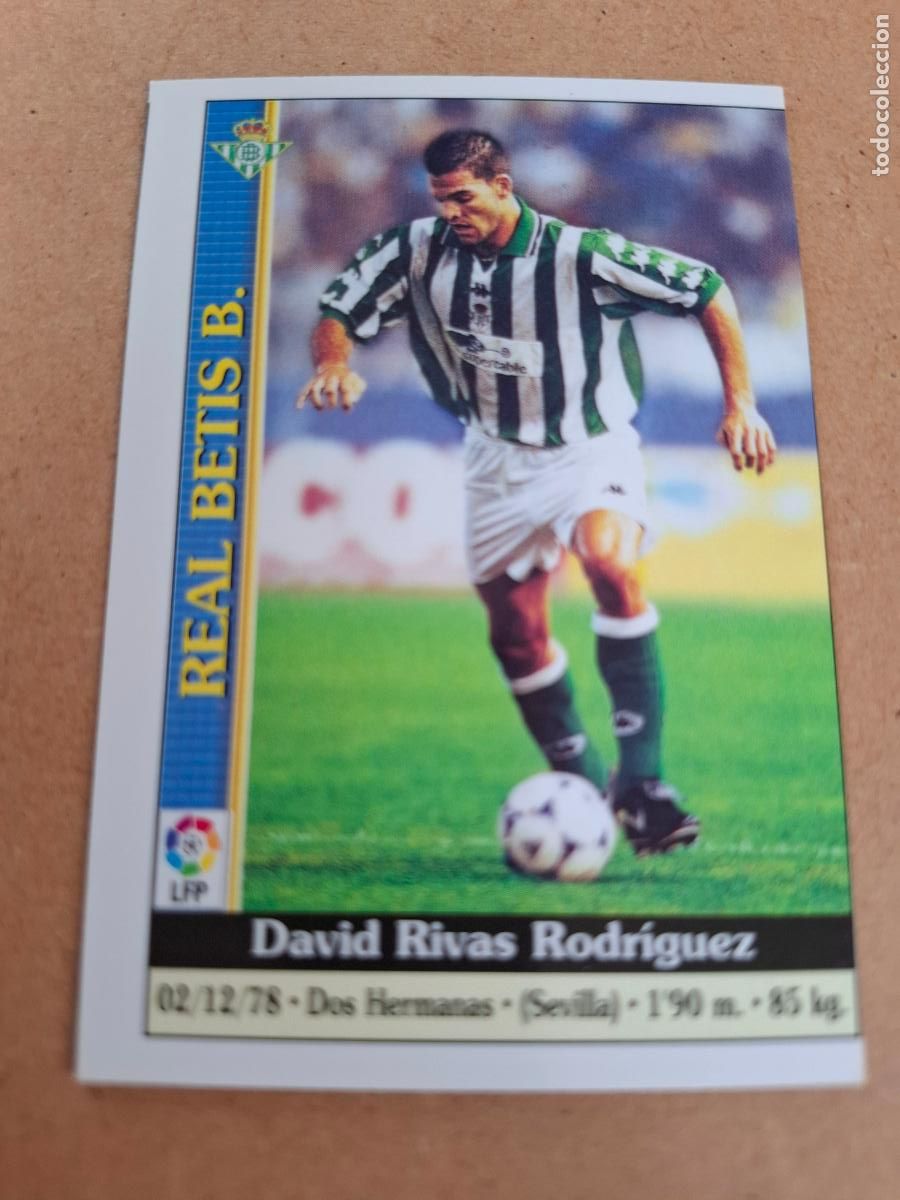 Coleccionismo cromos antiguos: MUNDICROMO 1999 2000 99 00 - 587 RIVAS ( CORREGIDO ) - REAL BETIS