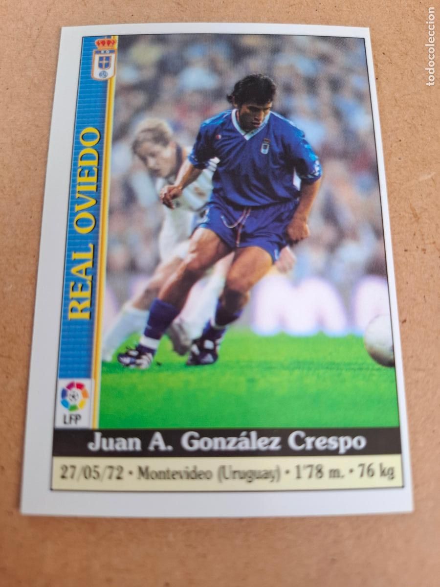 Coleccionismo cromos antiguos: MUNDICROMO 1999 2000 99 00 - 591 JUAN GONZ&Aacute;LEZ ( CORREGIDO ) - REAL OVIEDO