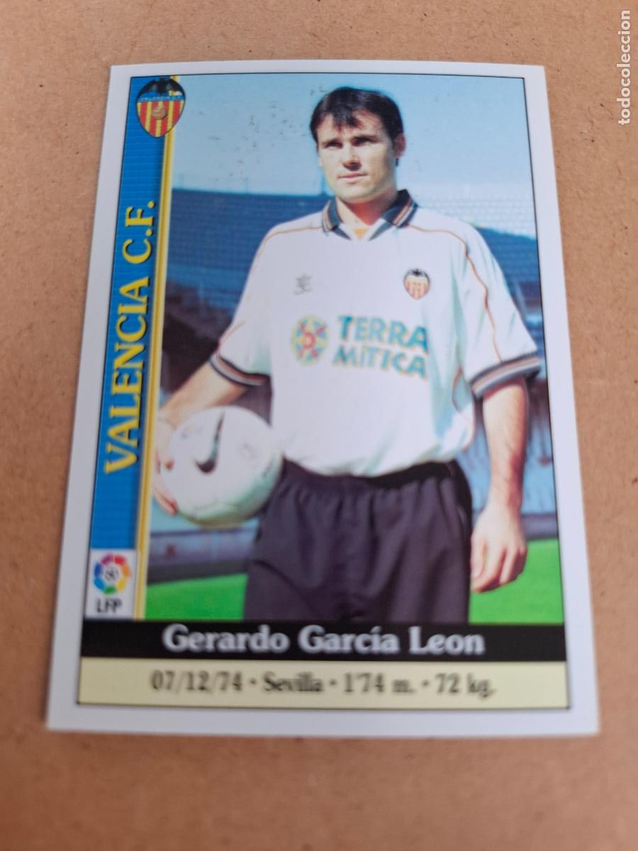 Coleccionismo cromos antiguos: MUNDICROMO 1999 2000 99 00 - 599 GERARDO - VALENCIA CF