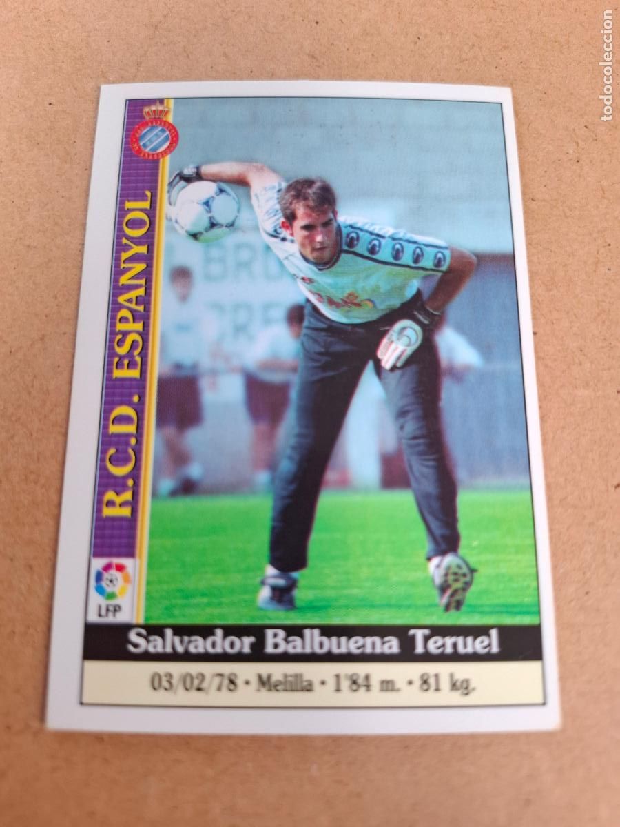 Coleccionismo cromos antiguos: MUNDICROMO 1999 2000 99 00 - 600 BALBUENA - RCD. ESPANYOL