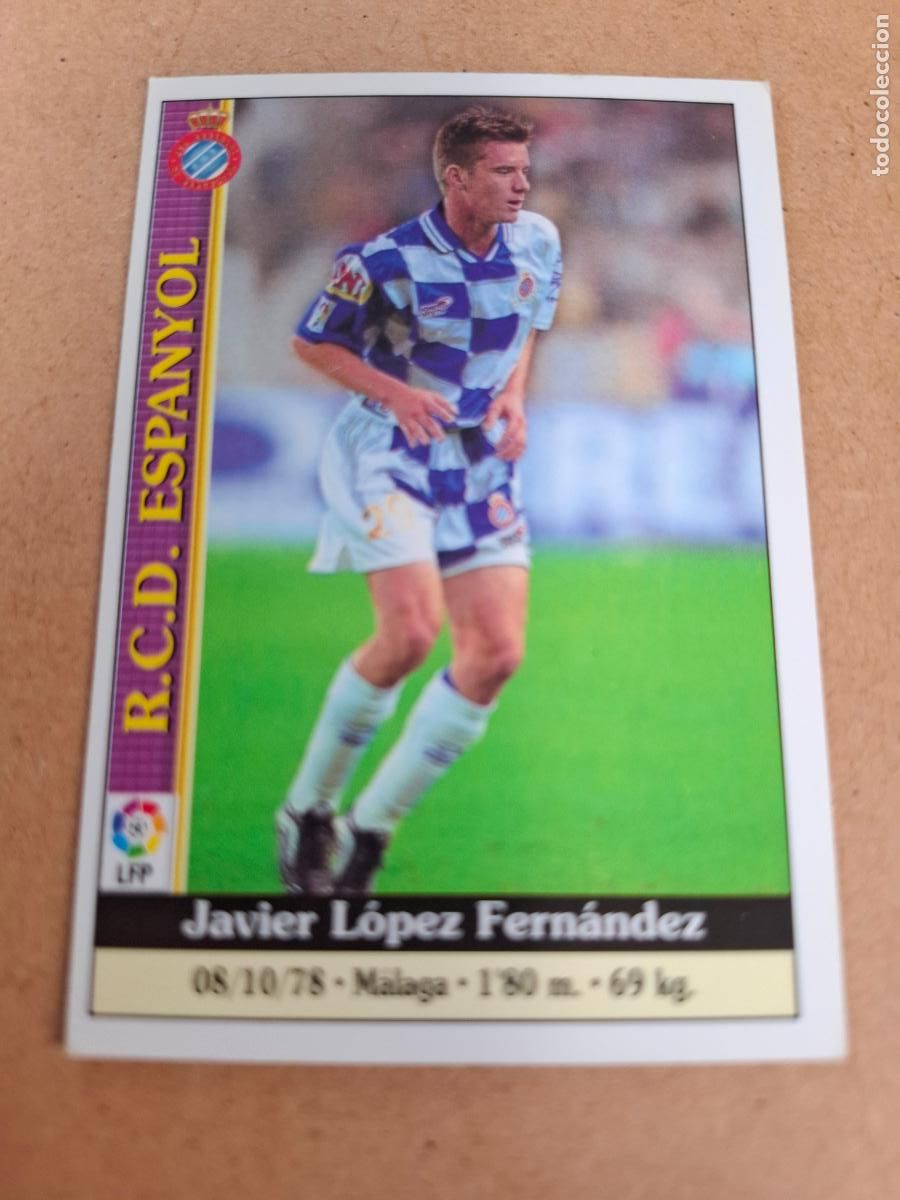 Coleccionismo cromos antiguos: MUNDICROMO 1999 2000 99 00 - 601 JAVI L&Oacute;PEZ - RCD. ESPANYOL