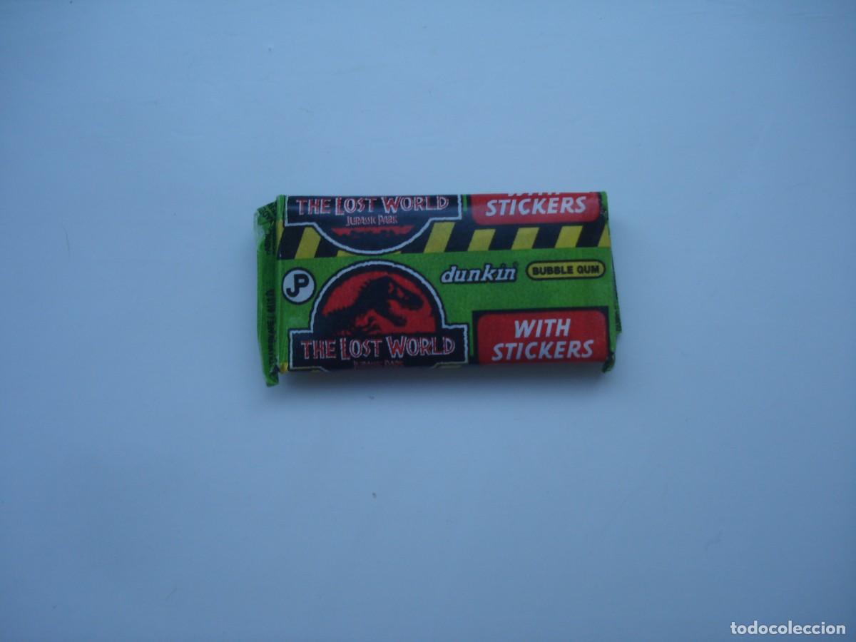 Coleccionismo cromos antiguos: SIN ABRIR CHICLES JURASIC PARK DUNKIN! KAUGUMMI UNOPENED BUBBLE GUM!
