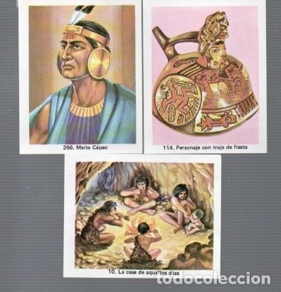 Coleccionismo cromos antiguos: TRES CROMOS DE LA CASA INCACOLECCION EL PER&Uacute; MILENARIO DEL ORO