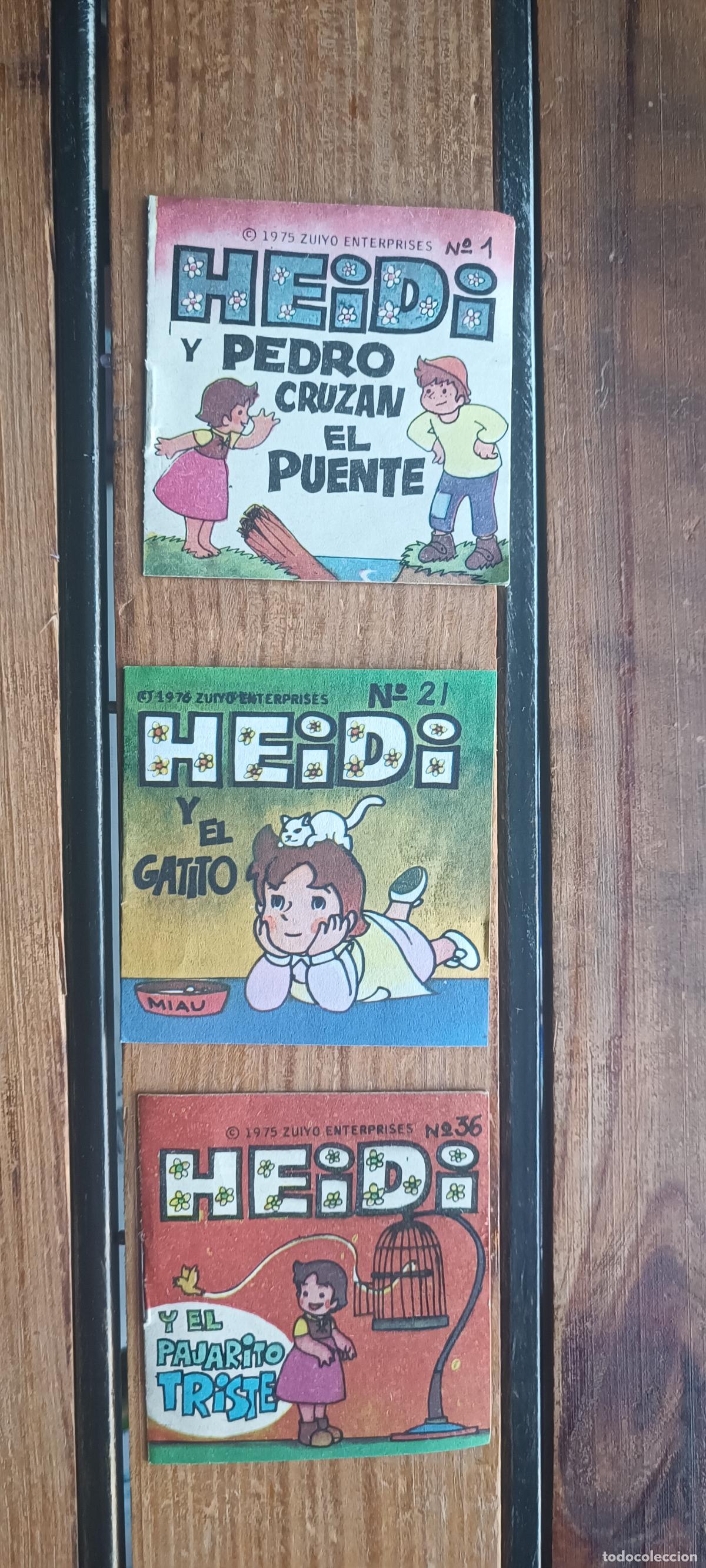 Coleccionismo cromos antiguos: 3 Mini Cuentos Heidi - Phoskitos. A&ntilde;o 1975. N&uacute;meros : 1, 21 y 36 OPORTUNIDAD