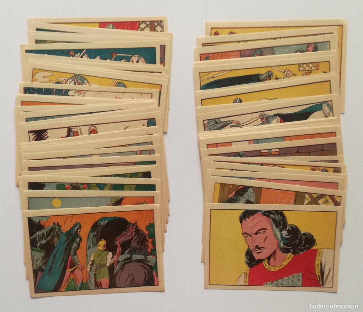Coleccionismo cromos antiguos: Lote de 72 cromos del album El Guerrero del Antifaz, 3&ordf; Serie completa - Nunca pegados, ORIGINALES