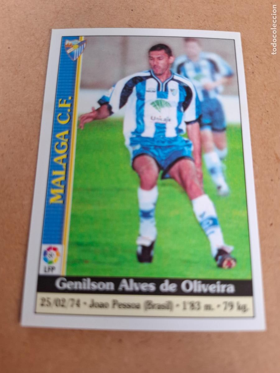 Coleccionismo cromos antiguos: MUNDICROMO 1999 2000 99 00 - 611 GENILSON - M&Aacute;LAGA CF