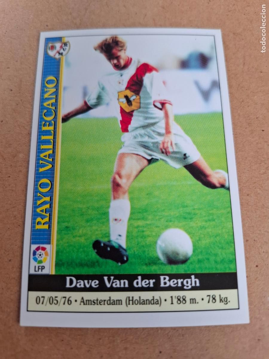 Coleccionismo cromos antiguos: MUNDICROMO 1999 2000 99 00 - 617 VAN DER BERGH - RAYO VALLECANO