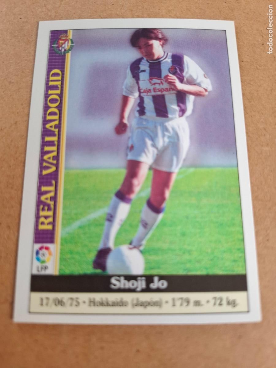 Coleccionismo cromos antiguos: MUNDICROMO 1999 2000 99 00 - 623 SHOJI JO - REAL VALLADOLID