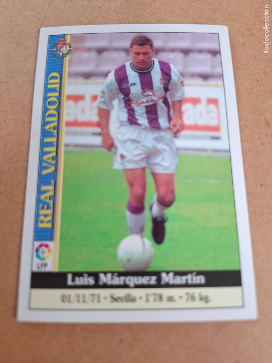 Coleccionismo cromos antiguos: MUNDICROMO 1999 2000 99 00 - 626 M&Aacute;RQUEZ - REAL VALLADOLID