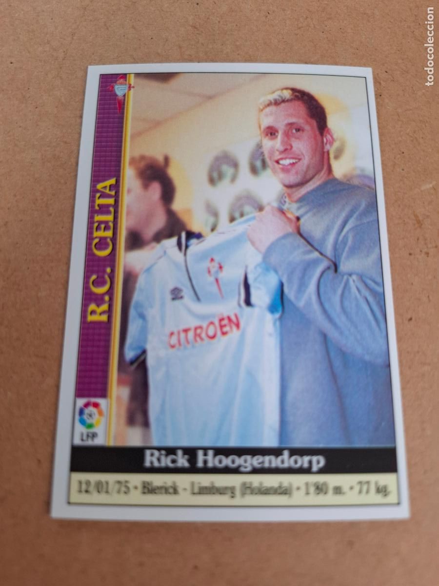 Coleccionismo cromos antiguos: MUNDICROMO 1999 2000 99 00 - 631 HOOGENDORP - R.C. CELTA