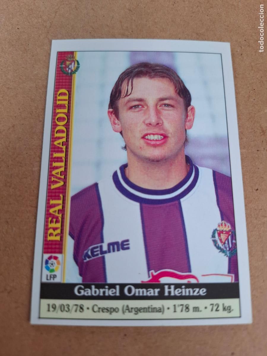Coleccionismo cromos antiguos: MUNDICROMO 1999 2000 99 00 - 635 HEINZE - REAL VALLADOLID