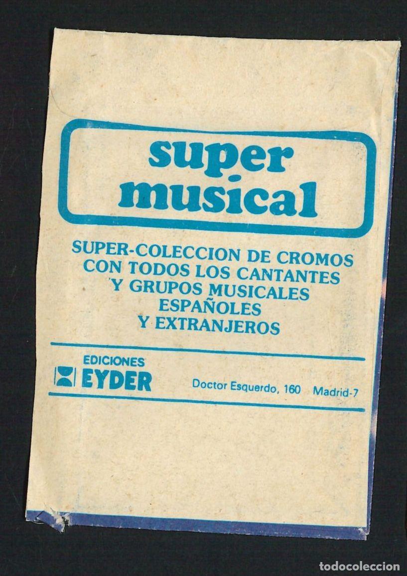 Coleccionismo cromos antiguos: SUPER MUSICAL - EYDER (1984) / SOBRE VAC&Iacute;O - Foto 2