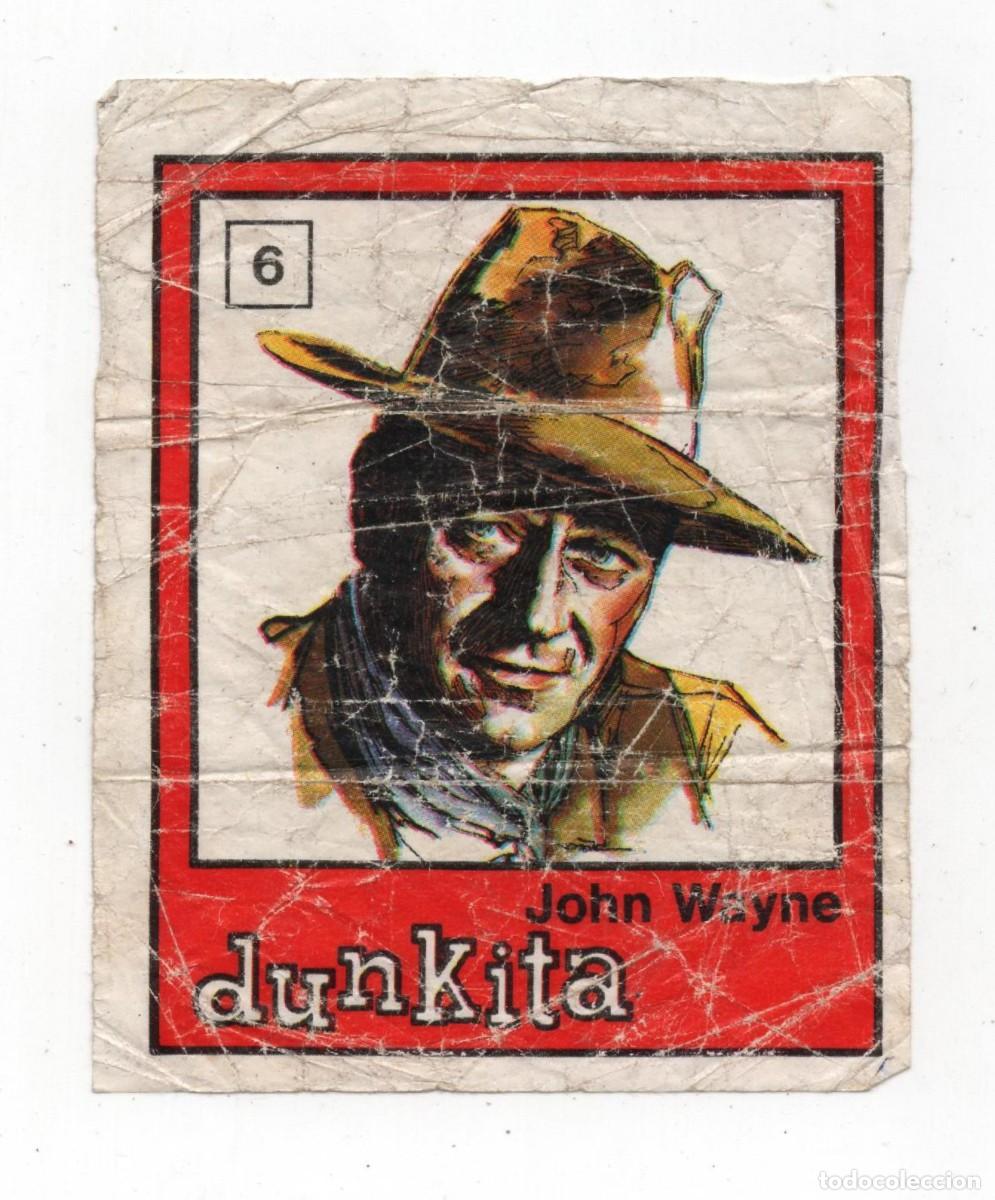 Collectionnisme Cartes &agrave; collectionner anciennes: CROMO DUNKITA NUMERO 6 JOHN WAYNE MEDIDAS 8 X 6,5 CMS.