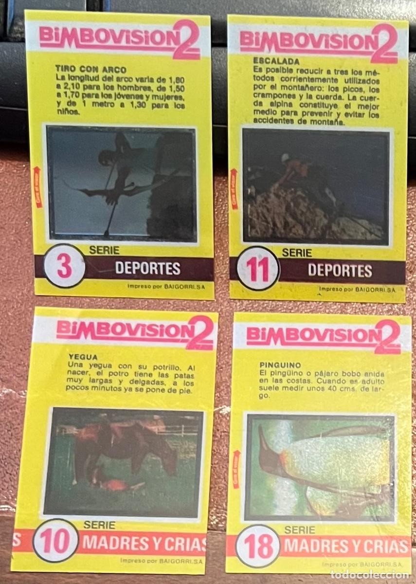 Coleccionismo cromos antiguos: Lote 4 cromos Bimbovision 2 (Reservado)