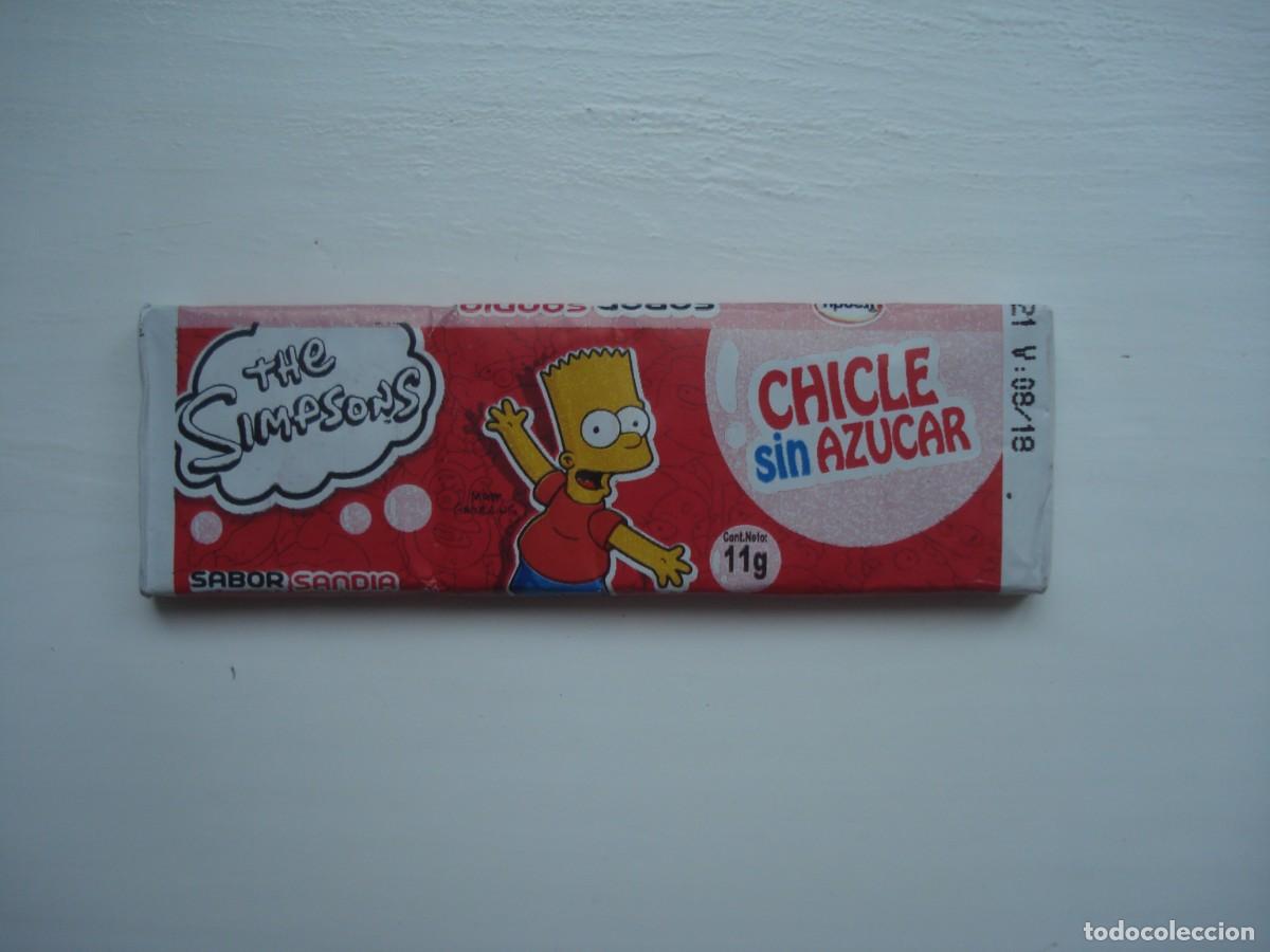 Coleccionismo cromos antiguos: SIN ABRIR CHICLE SIMPSONS! KAUGUMMI UNOPENED BUBBLE GUM!