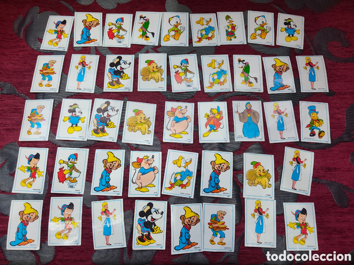 Coleccionismo cromos antiguos: Lote de Cromos Vintage &rdquo;Aventuras de Mickey y sus Amigos&rdquo; Pacosa Dos (1976) &ndash; Disney