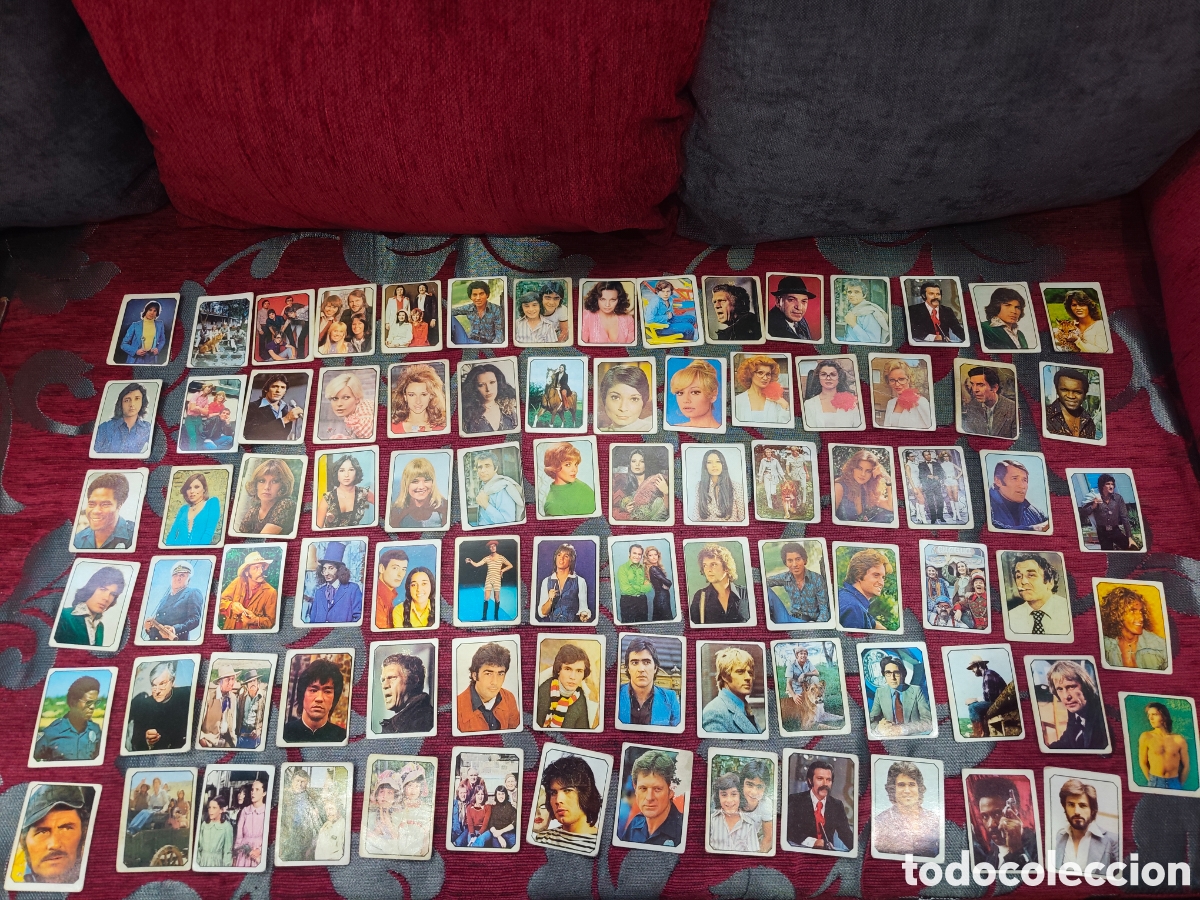 Coleccionismo cromos antiguos: Gran Lote de Cromos Vintage &rdquo;FANS&rdquo; Ediciones Este (1976) &ndash; Cine, M&uacute;sica y TV