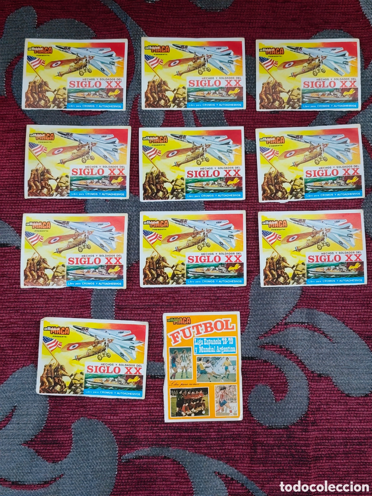 Coleccionismo cromos antiguos: Lote de Cromos Vintage &rdquo;Hechos y Soldados del Siglo XX&rdquo; Album MAGA (1970s)