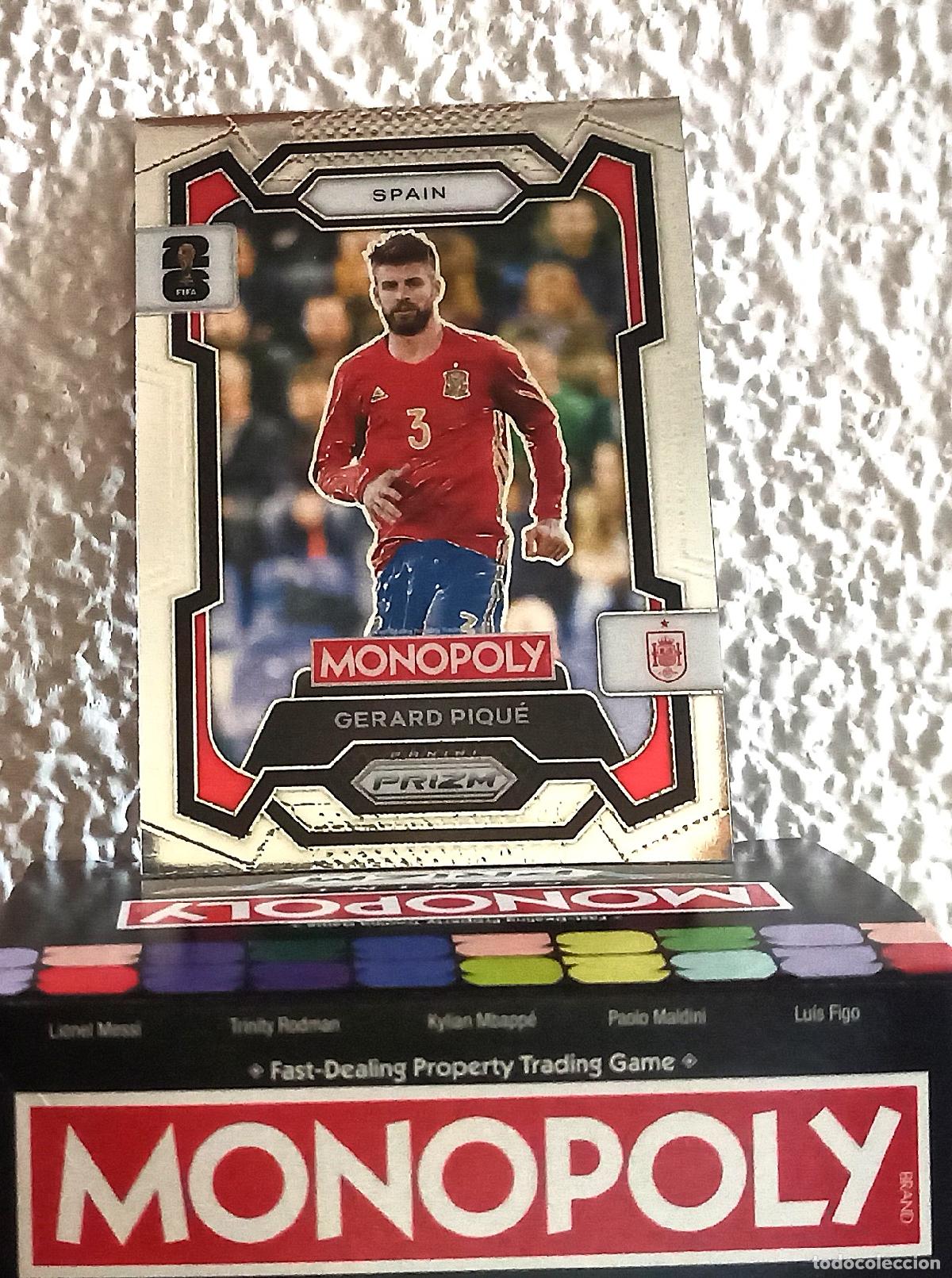 Coleccionismo cromos antiguos: 46 GERARD PIQU&Eacute; BASE SPAIN MONOPOLY MUNDIAL 26 2026