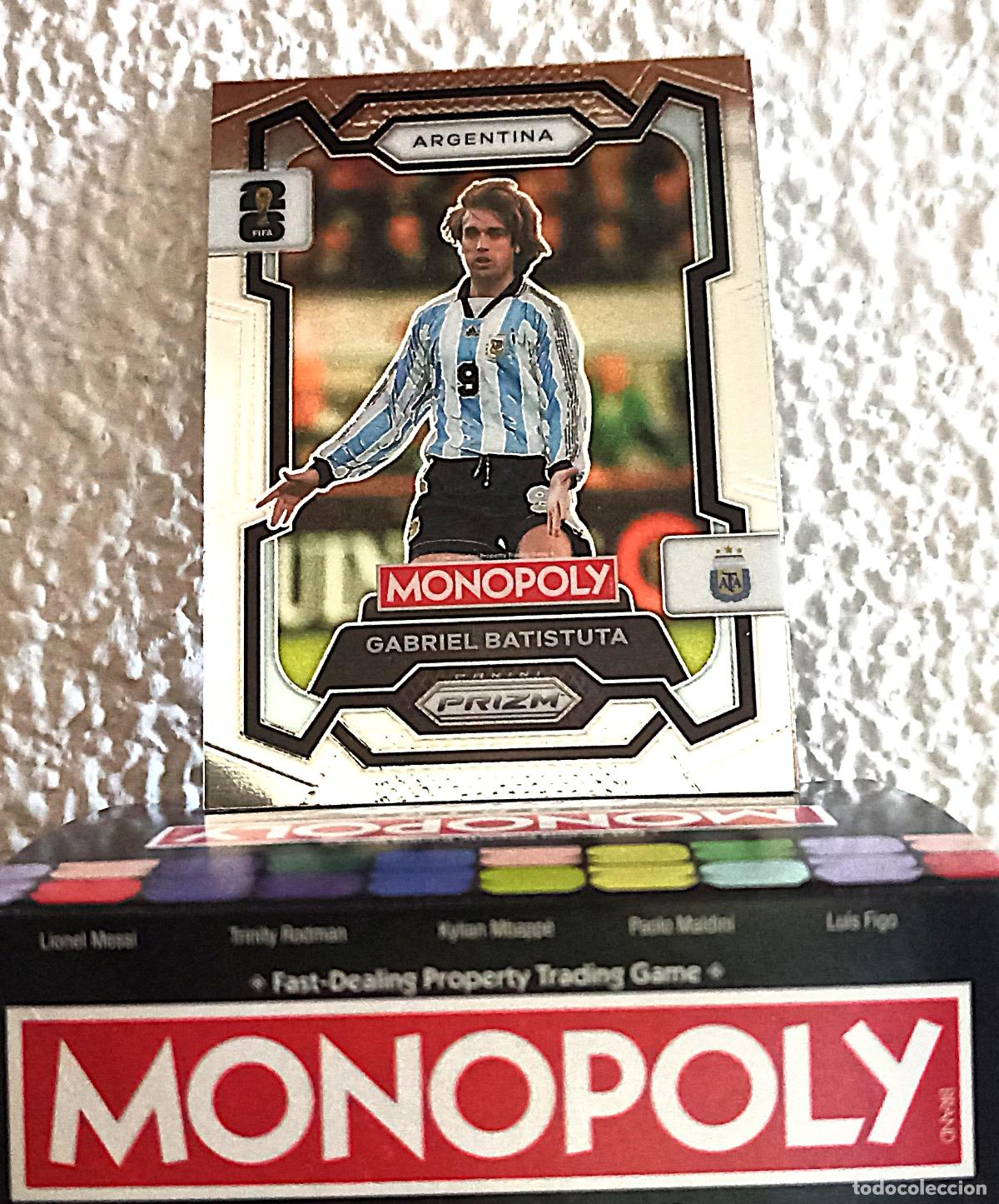Coleccionismo cromos antiguos: 4 GABRIEL BATISTUTA BASE ARGENTINA CROMO MONOPOLY 26