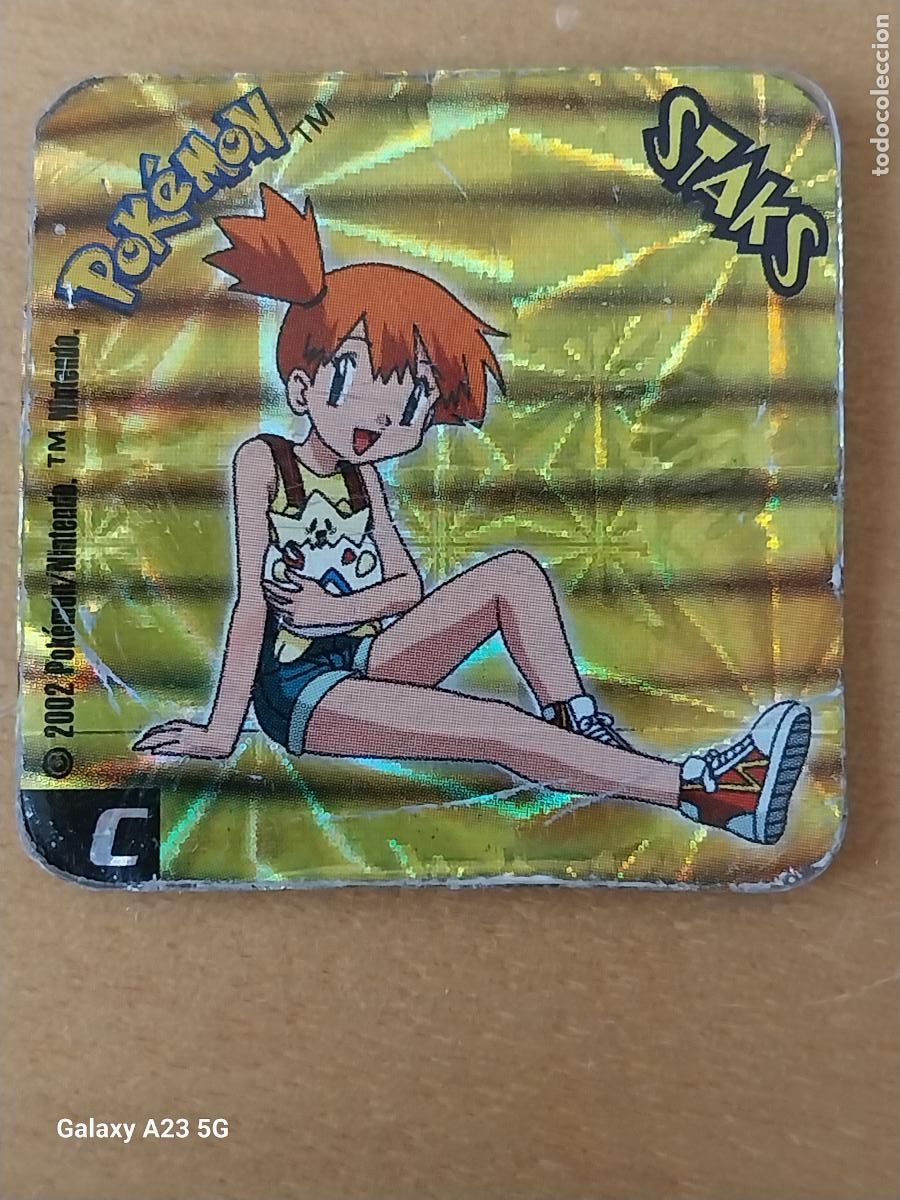 Coleccionismo cromos antiguos: POKEMON STAKS BRILLANTE CROMO LETRA C IMAN ORIGINAL MUY JUGADO