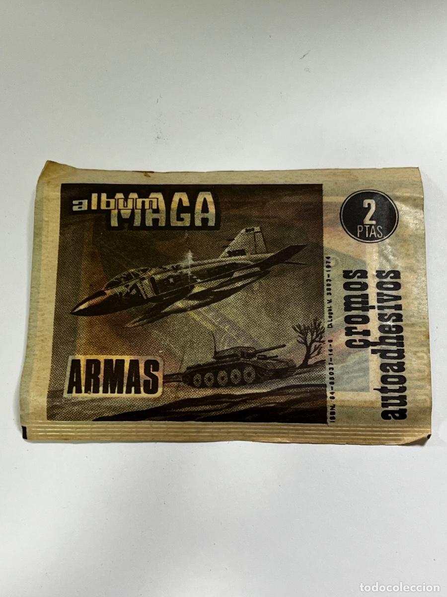 Collezionismo Figurine antiche: &Aacute;LBUM MAGA. ARMAS. UN SOBRE CERRADO. CROMOS AUTOADHESIVOS. EDITORIAL MAGA.