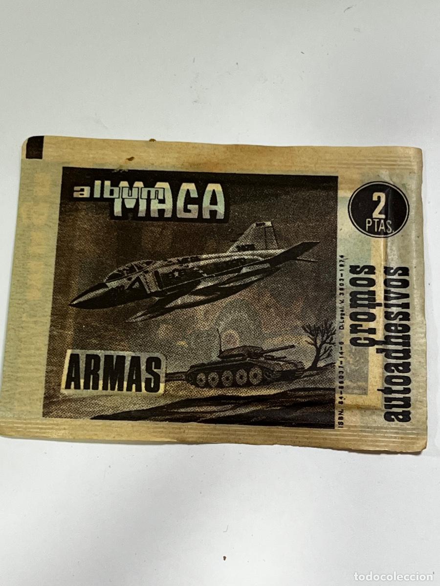 Sammeln alte Sammelbilder: &Aacute;LBUM MAGA. ARMAS. UN SOBRE CERRADO. CROMOS AUTOADHESIVOS. EDITORIAL MAGA.