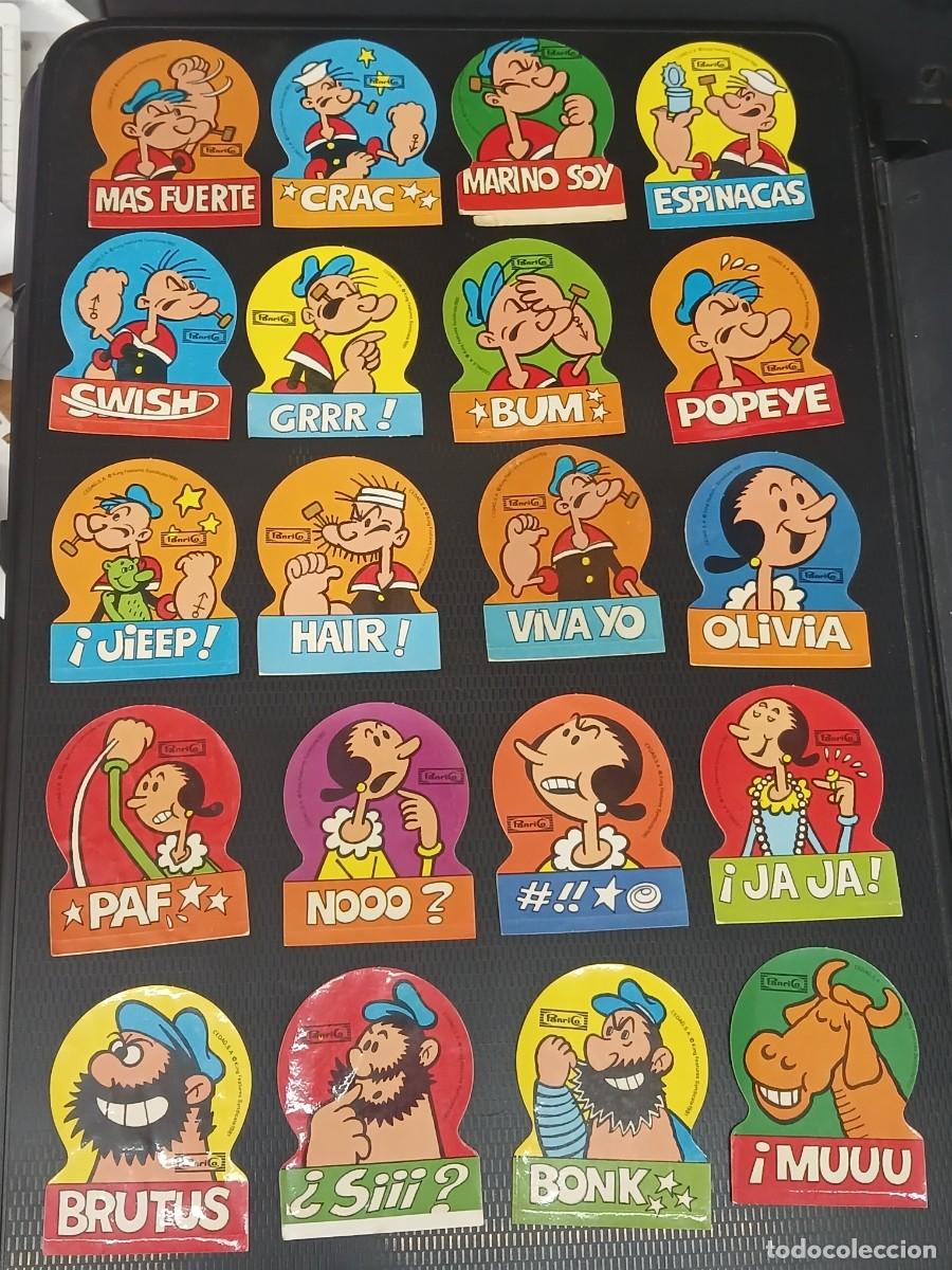 Coleccionismo cromos antiguos: LOTE DE 20 CROMOS PANRICO ADHESIVOS - POPEYE, OLIVIA... SIN PEGAR. A&Ntilde;OS 80, TODOS DIFERENTES.