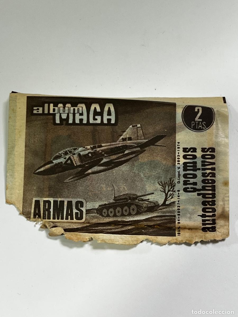 Coleccionismo cromos antiguos: &Aacute;LBUM MAGA. ARMAS. UN SOBRE CERRADO. CROMOS AUTOADHESIVOS. EDITORIAL MAGA.