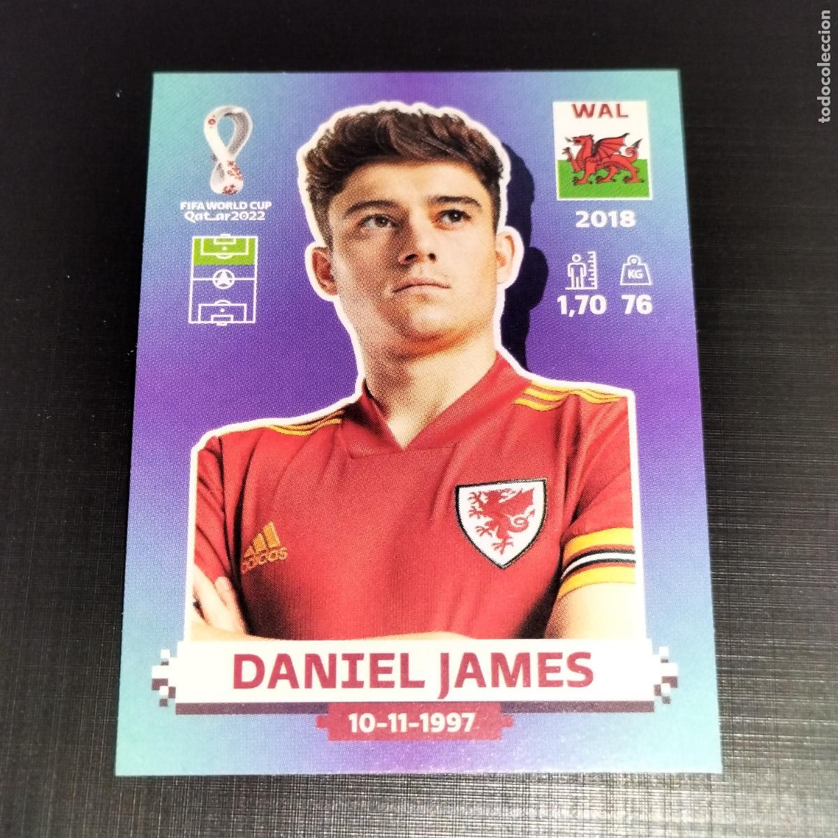 Coleccionismo cromos antiguos: WAL 18 DANIEL JAMES GALES CROMOS STICKER MUNDIAL QTAR 22 2022 FIFA WORLD CUP PANINI