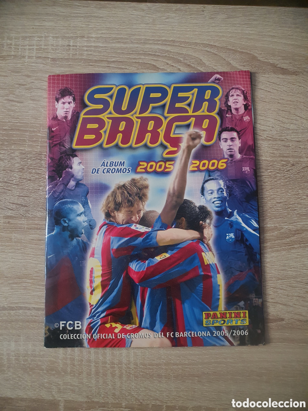 Coleccionismo cromos antiguos: &Aacute;lbum plancha S&uacute;per Bar&ccedil;a m&aacute;s laminas 2005-06