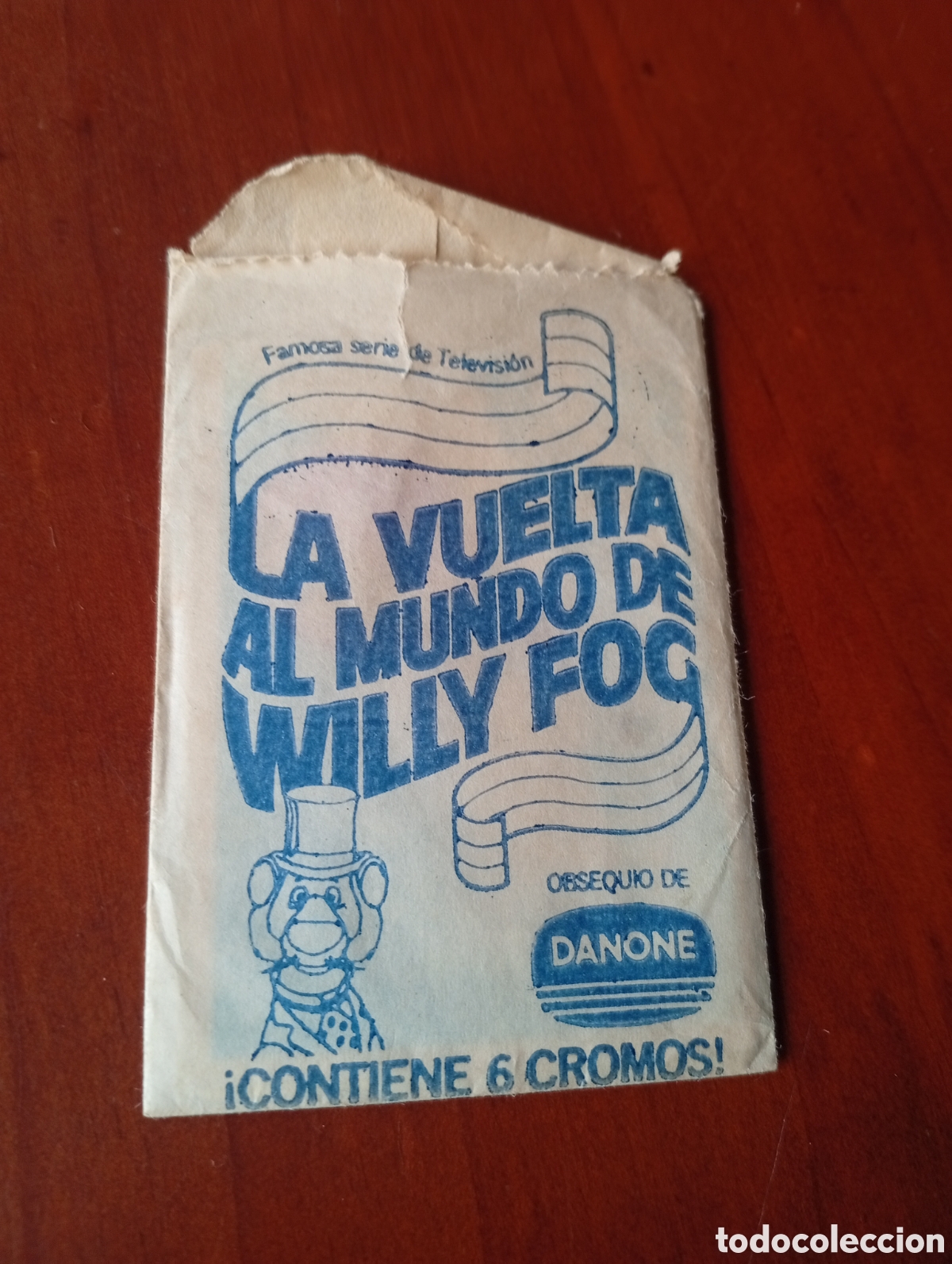 Collezionismo Figurine antiche: CROMO CROMOS LA VUELTA AL MUNDO DE WILLY FOG DANONE SOBRE &iquest;DESPEGADO?