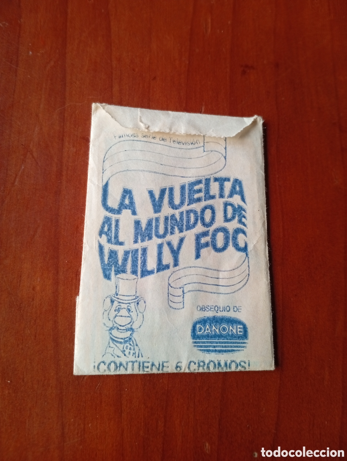 Coleccionismo cromos antiguos: CROMO CROMOS LA VUELTA AL MUNDO DE WILLY FOG DANONE SOBRE &iquest;DESPEGADO?