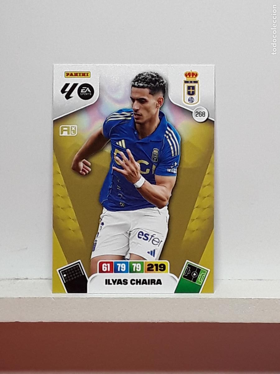 Coleccionismo cromos antiguos: ADRENALYN 2025 2026 25 26 ALBUM PANINI LIGA N 268 OVIEDO ILYAS CHAIRA