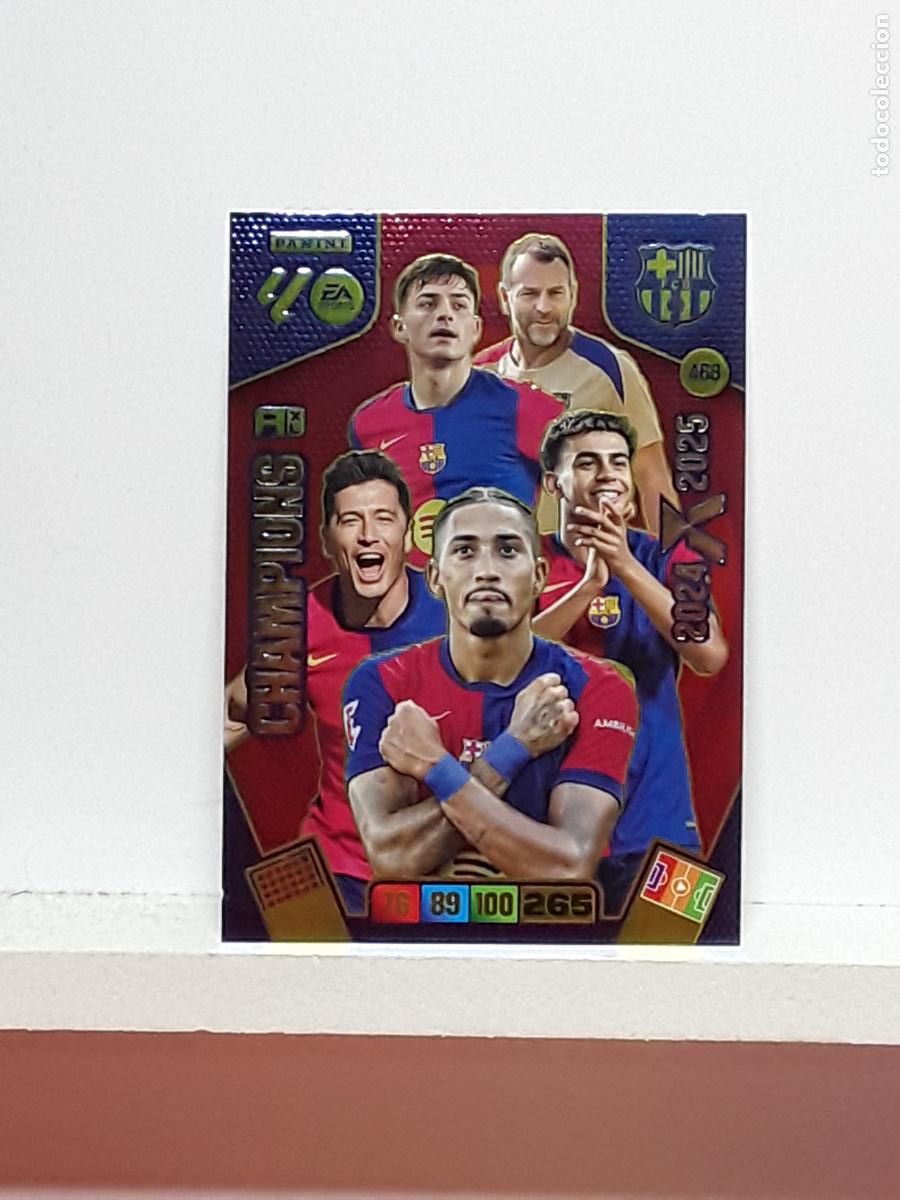 Collectionnisme Cartes &agrave; collectionner anciennes: ADRENALYN 2025 2026 25 26 ALBUM PANINI LIGA N 468 BARCELONA BALON DE ORO BO CHAMPIONS