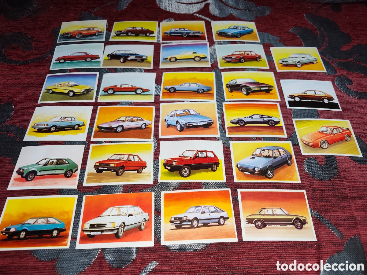 Coleccionismo cromos antiguos: Lote de 27 Cromos Vintage Coches &rdquo;A Todo Gas&rdquo; - Colecci&oacute;n Antigua Autom&oacute;viles Cl&aacute;sicos