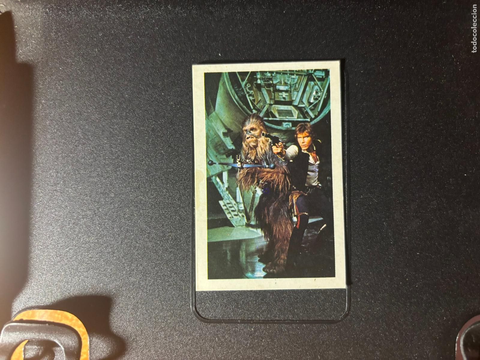 Coleccionismo cromos antiguos: CROMO LA GUERRA DE LAS GALAXIAS STAR WARS ORIGINAL N 82 HAN SOLO Y CHEWBACCA EDITORIAL PACOSA 2 1977