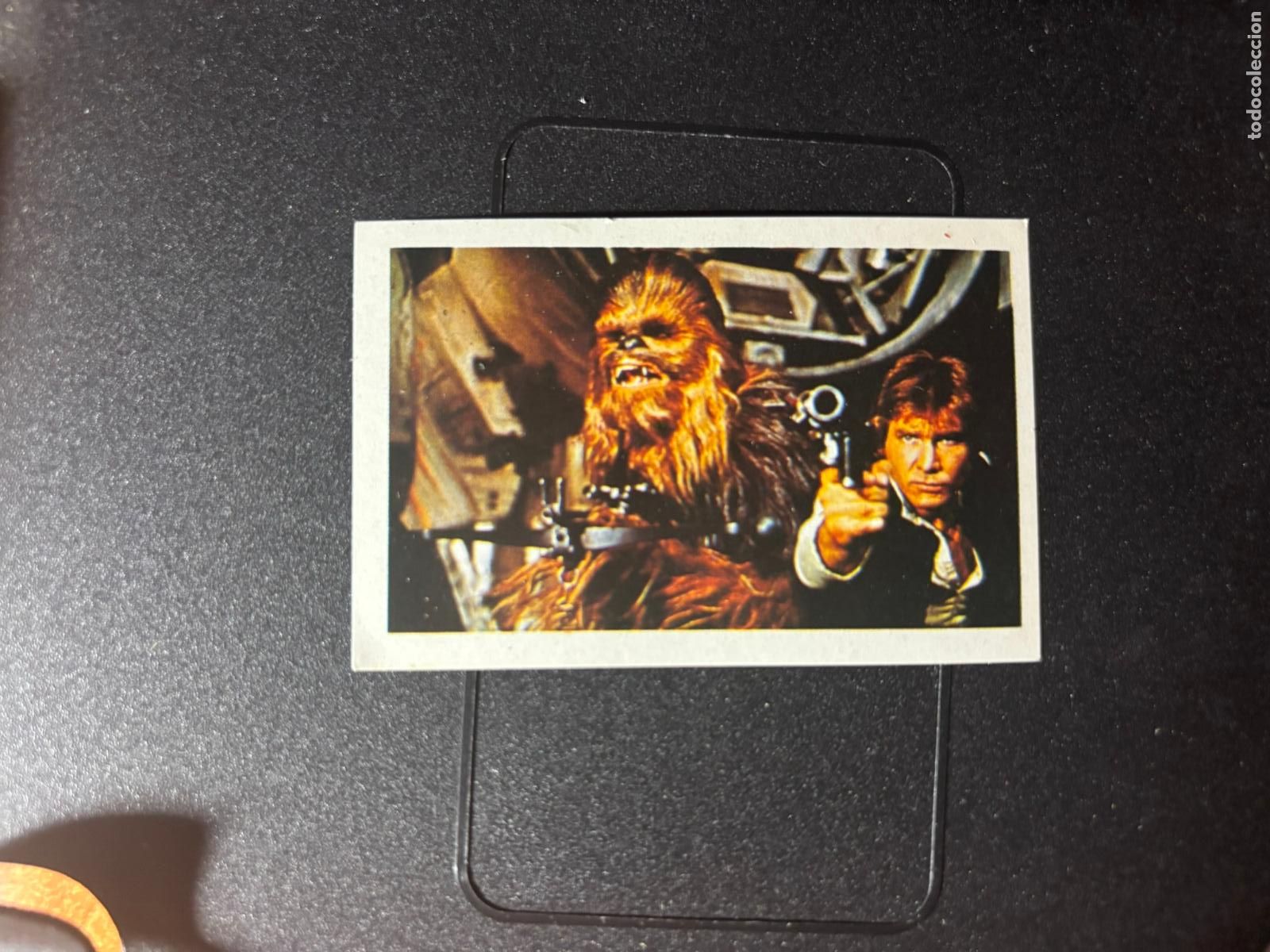 Coleccionismo cromos antiguos: CROMO LA GUERRA DE LAS GALAXIAS STAR WARS ORIGINAL N 83 HAN SOLO Y CHEWBACCA EDITORIAL PACOSA 2 1977