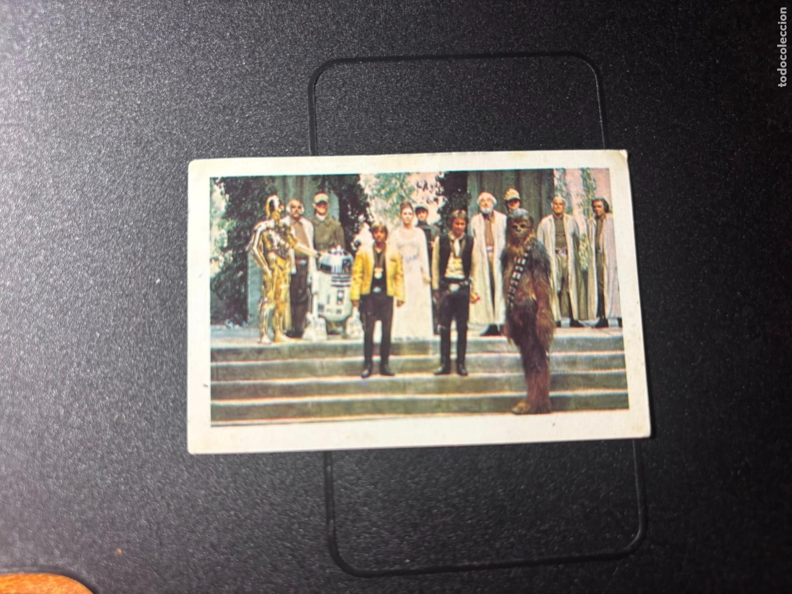 Coleccionismo cromos antiguos: CROMO GUERRA DE LAS GALAXIAS STAR WARS ORIGINAL 187 HAN SOLO LUKE CHEWBACCA EDITORIAL PACOSA 2 1977