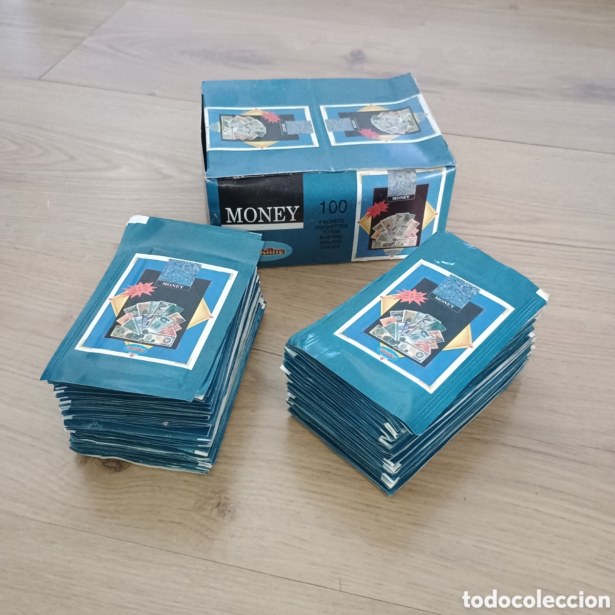 Colecionismo Cromos antigos: Stickline Money 100 sobres sin abrir