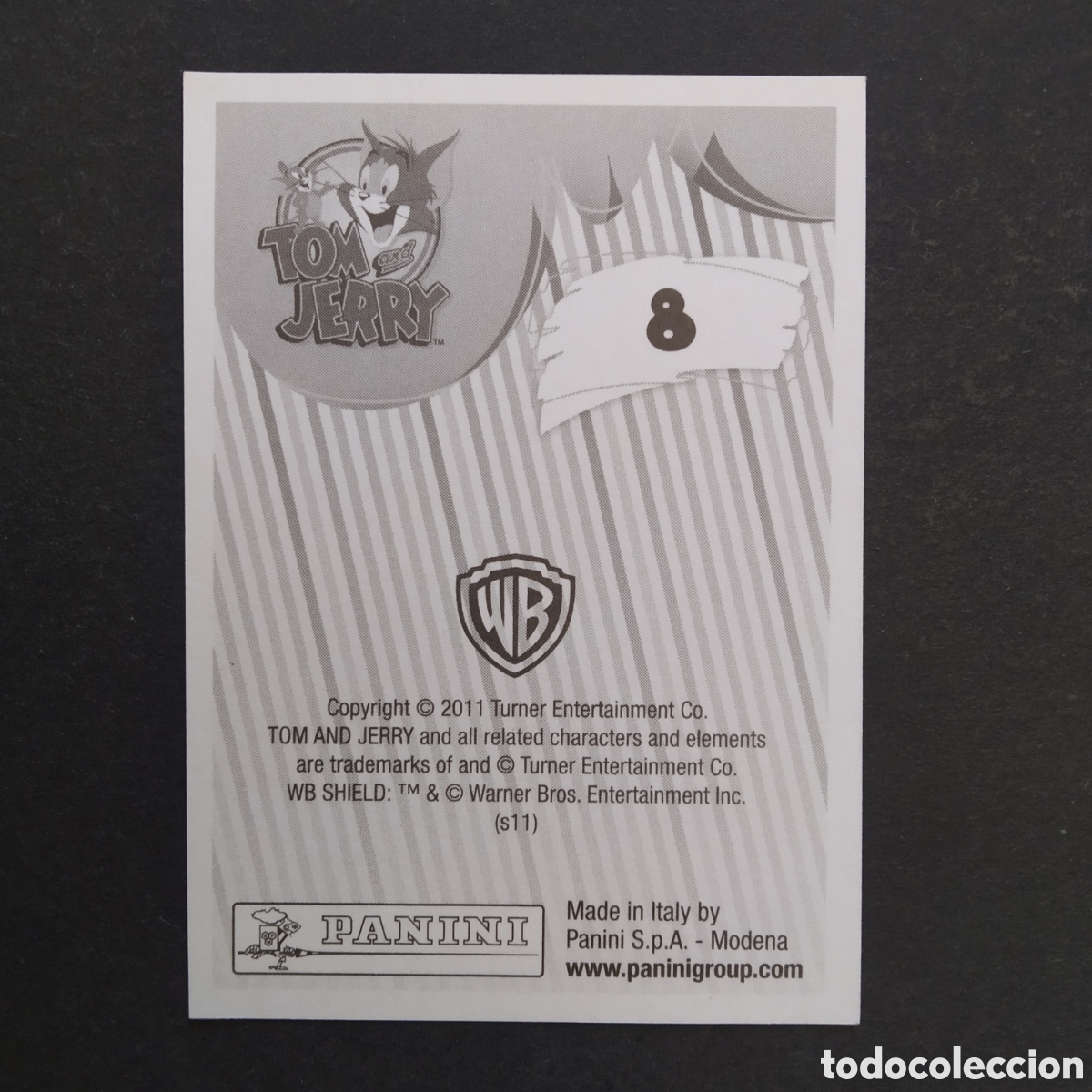 Coleccionismo cromos antiguos: CROMO - N&ordm; 008 - TOM Y JERRY - PANINI - A&Ntilde;O 2011 - Foto 2